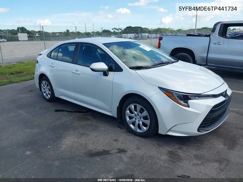 TOYOTA COROLLA 2026, VIN 5YFB4MDE6TP441734