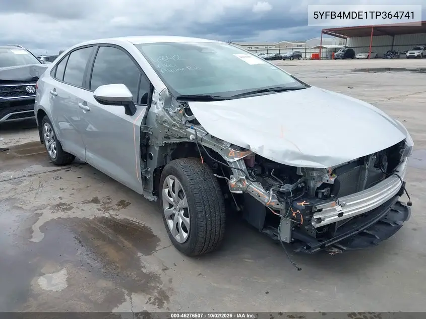 TOYOTA COROLLA 2026, VIN 5YFB4MDE1TP364741