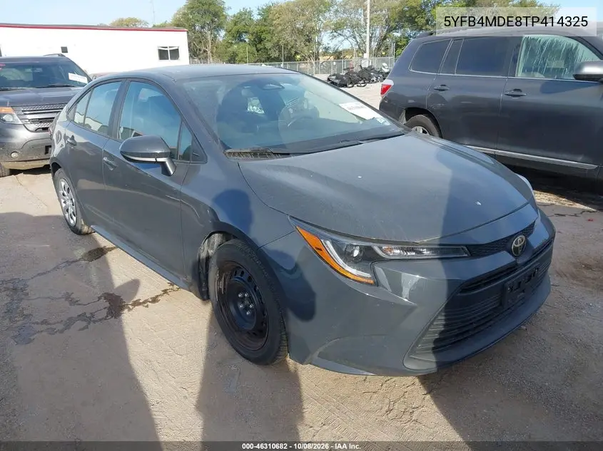 TOYOTA COROLLA 2026, VIN 5YFB4MDE8TP414325