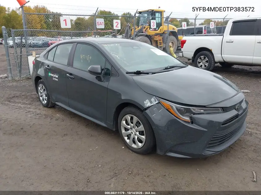 TOYOTA COROLLA 2026, VIN 5YFB4MDE0TP383572