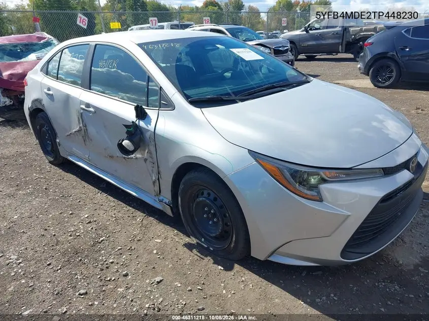 TOYOTA COROLLA 2026, VIN 5YFB4MDE2TP448230