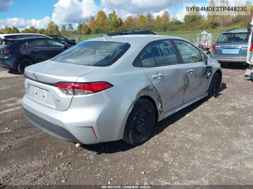 2026 TOYOTA COROLLA VIN 5YFB4MDE2TP448230 — фото 4