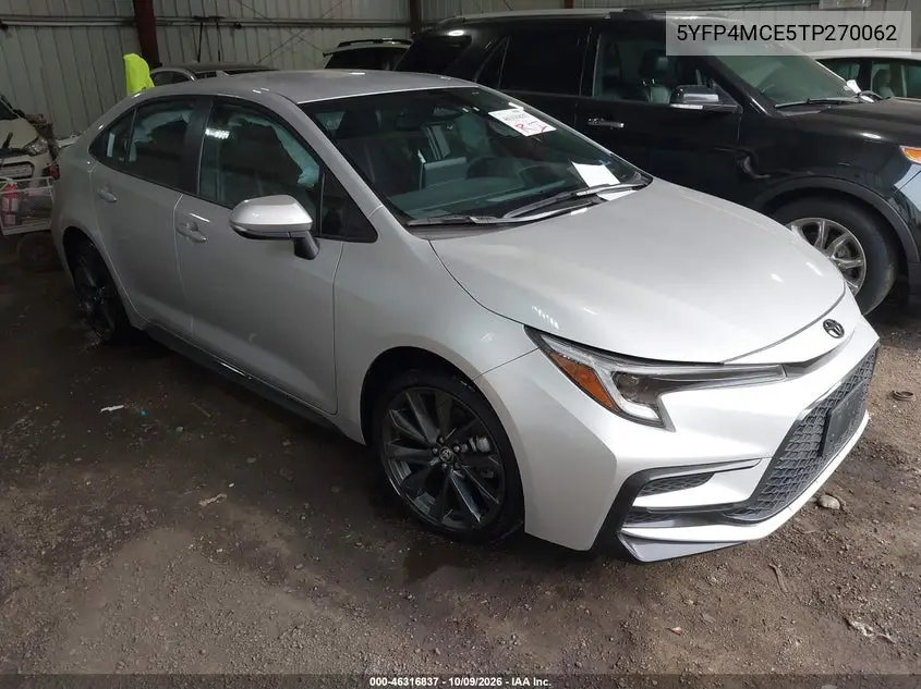 TOYOTA COROLLA 2026, VIN 5YFP4MCE5TP270062