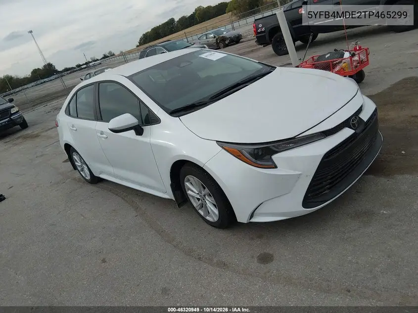 TOYOTA COROLLA 2026, VIN 5YFB4MDE2TP465299
