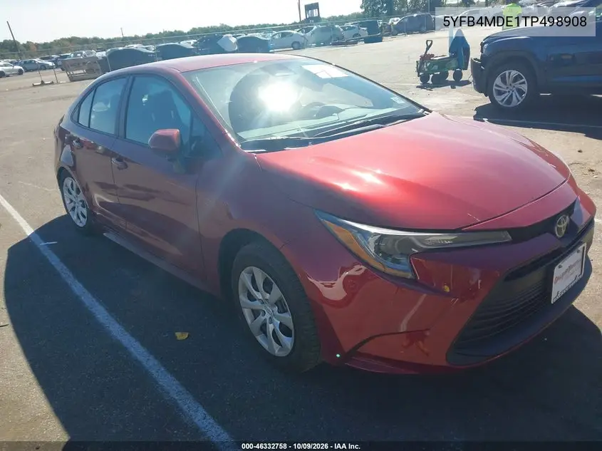 TOYOTA COROLLA 2026, VIN 5YFB4MDE1TP498908