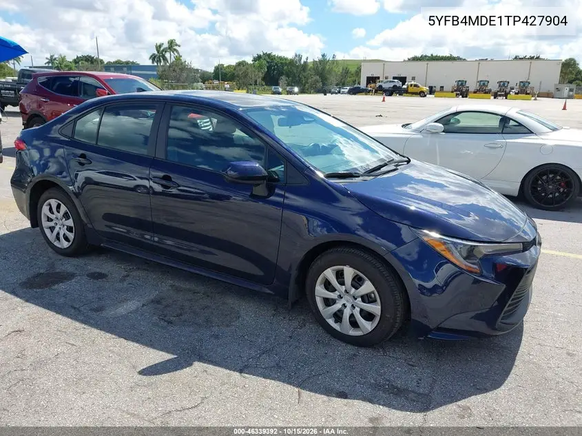 TOYOTA COROLLA 2026, VIN 5YFB4MDE1TP427904