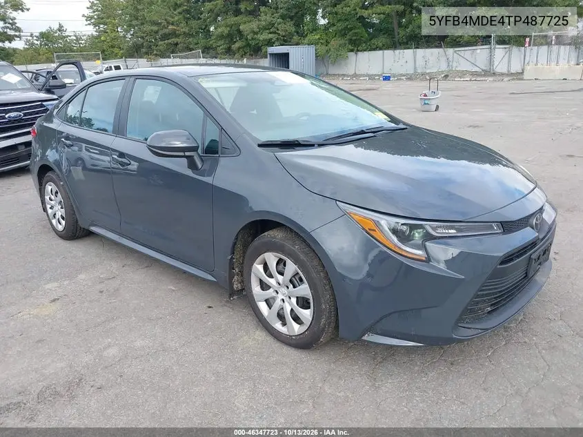 TOYOTA COROLLA 2026, VIN 5YFB4MDE4TP487725