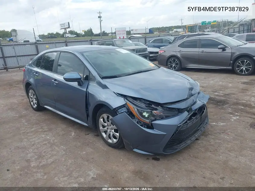 TOYOTA COROLLA 2026, VIN 5YFB4MDE9TP387829