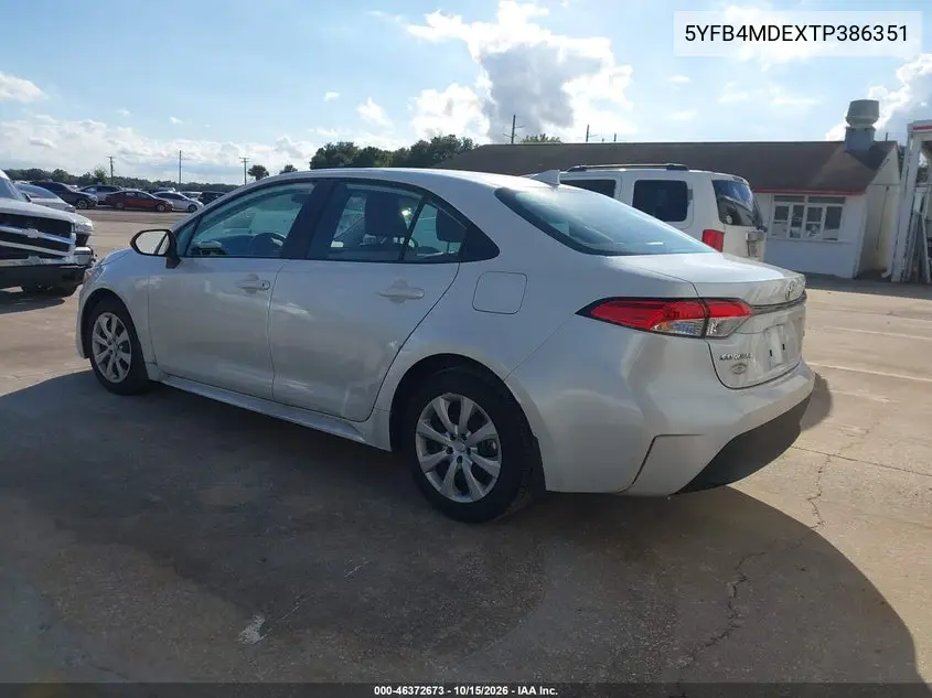 2026 TOYOTA COROLLA VIN 5YFB4MDEXTP386351 — фото 3