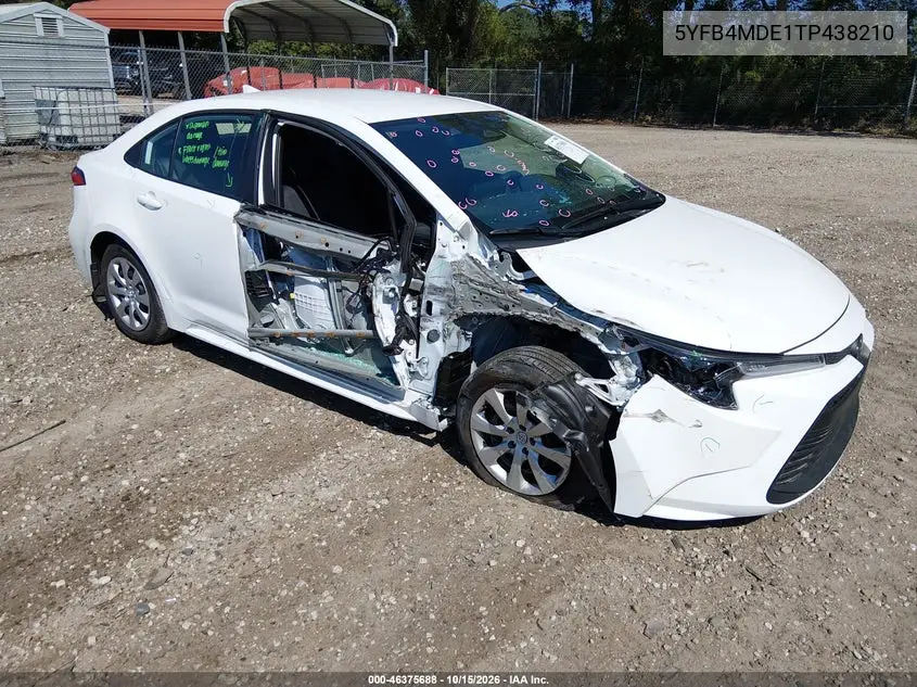 TOYOTA COROLLA 2026, VIN 5YFB4MDE1TP438210