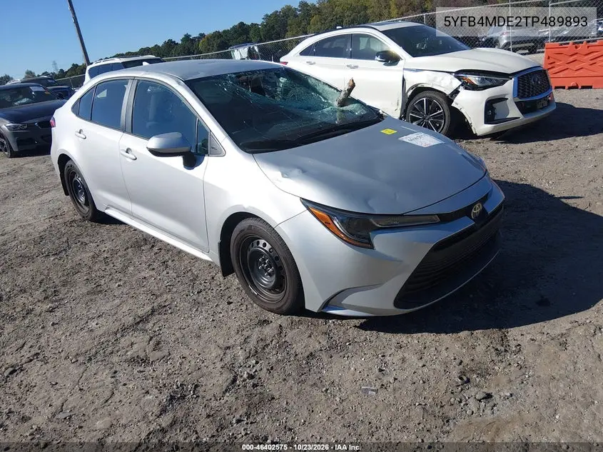 TOYOTA COROLLA 2026, VIN 5YFB4MDE2TP489893