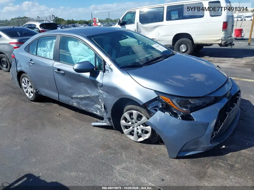 TOYOTA COROLLA 2026, VIN 5YFB4MDE7TP498394