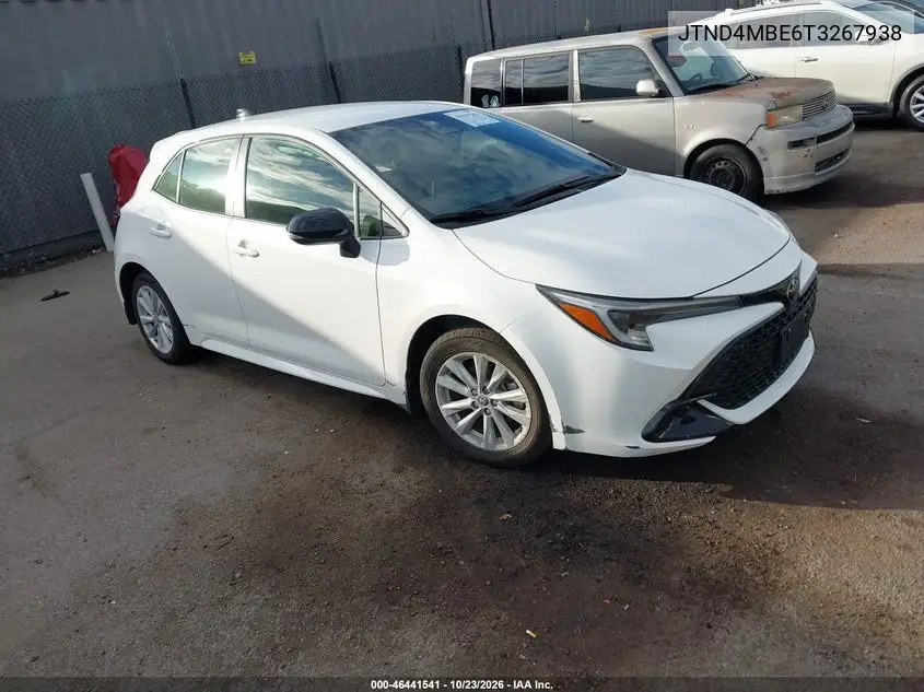 TOYOTA COROLLA 2026, VIN JTND4MBE6T3267938