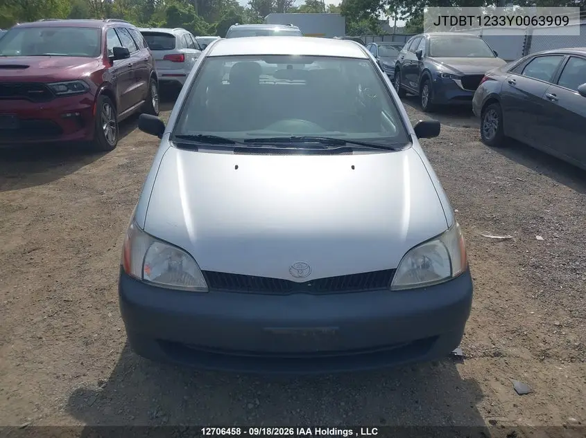 2000 TOYOTA ECHO VIN JTDBT1233Y0063909 — фото 12