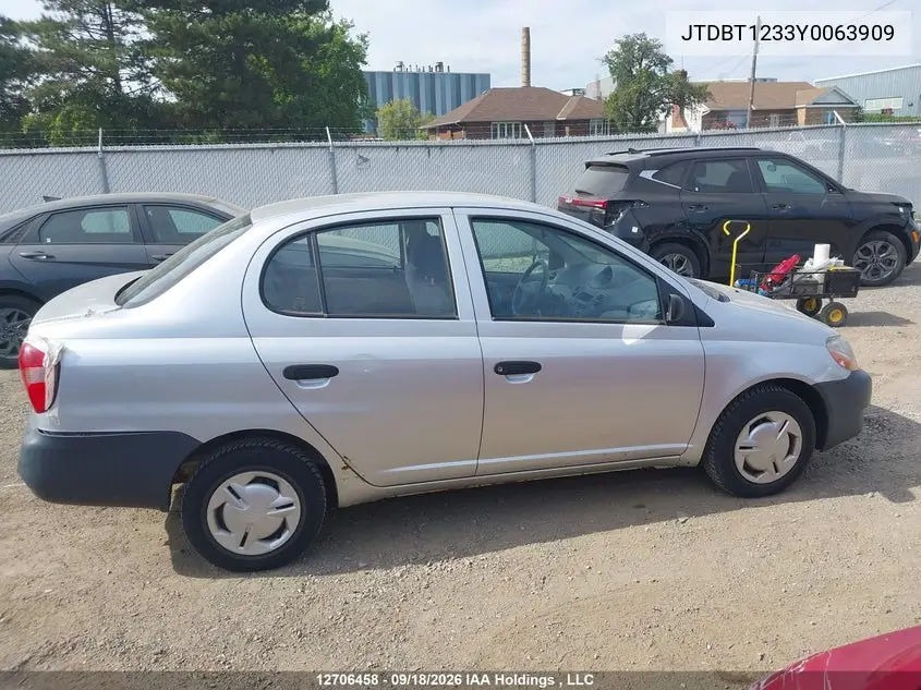 2000 TOYOTA ECHO VIN JTDBT1233Y0063909 — фото 13