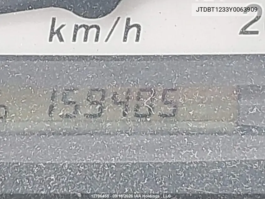 2000 TOYOTA ECHO VIN JTDBT1233Y0063909 — фото 15