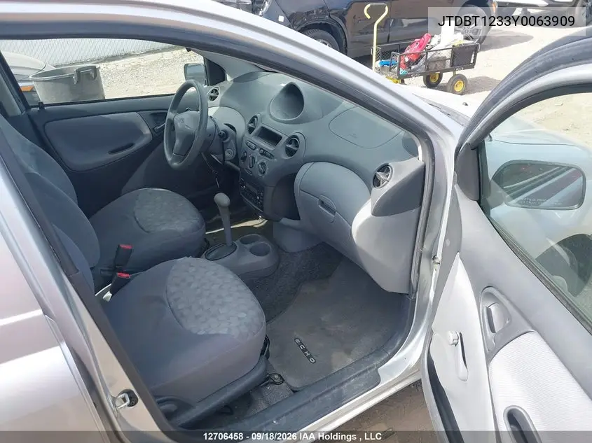 2000 TOYOTA ECHO VIN JTDBT1233Y0063909 — фото 5