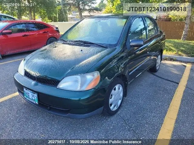 2001 TOYOTA ECHO VIN JTDBT123410199018 — фото 2