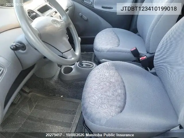 2001 TOYOTA ECHO VIN JTDBT123410199018 — фото 5