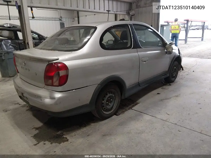 2001 TOYOTA ECHO VIN JTDAT123510140409 — фото 4