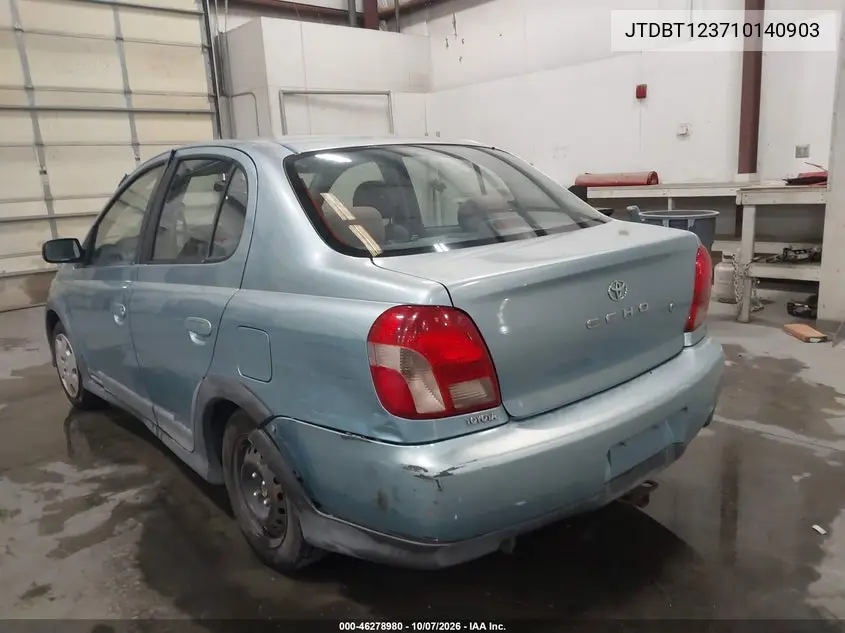 2001 TOYOTA ECHO VIN JTDBT123710140903 — фото 3