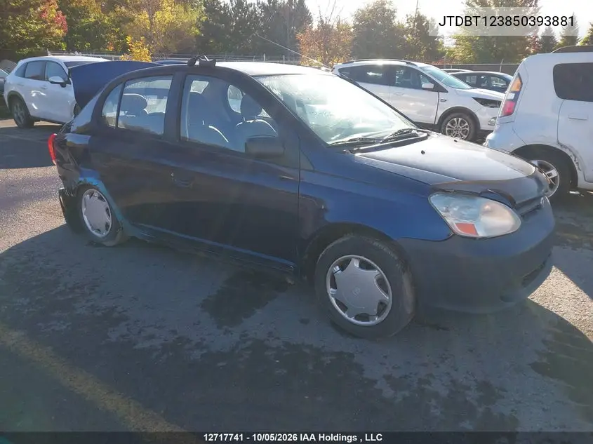 TOYOTA ECHO 2005, VIN JTDBT123850393881