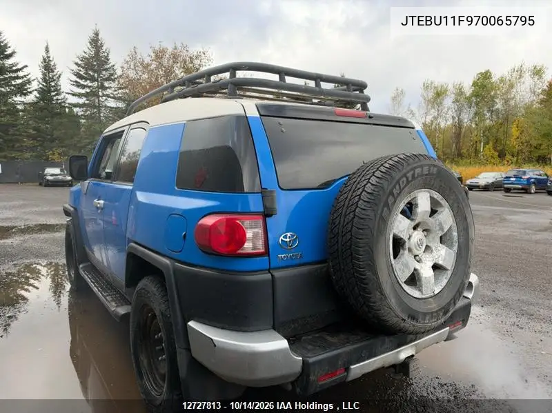 2007 TOYOTA FJ CRUISER VIN JTEBU11F970065795 — фото 3