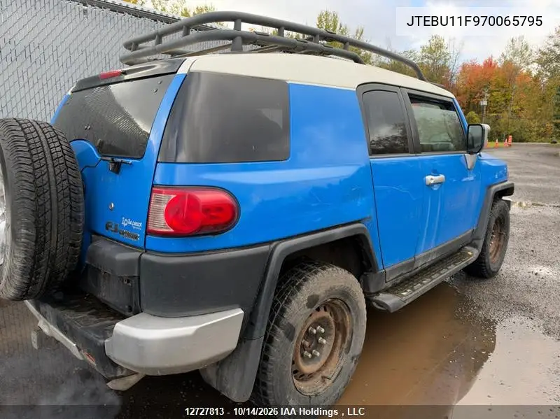 2007 TOYOTA FJ CRUISER VIN JTEBU11F970065795 — фото 4
