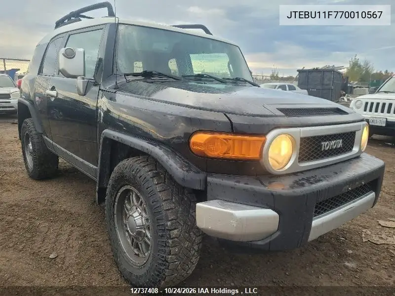 TOYOTA FJ CRUISER 2007, VIN JTEBU11F770010567