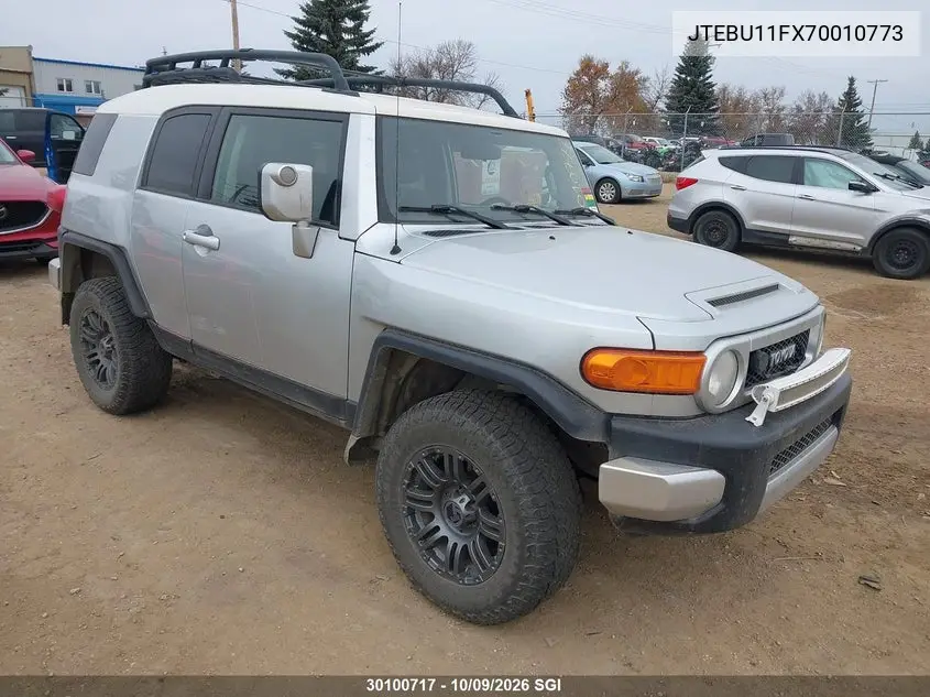 TOYOTA FJ CRUISER 2007, VIN JTEBU11FX70010773