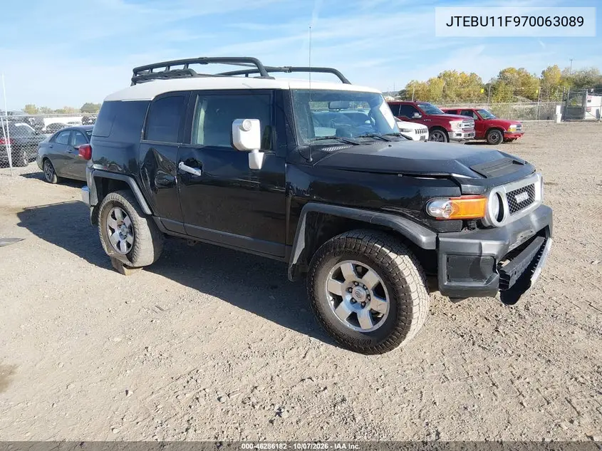 TOYOTA FJ CRUISER 2007, VIN JTEBU11F970063089