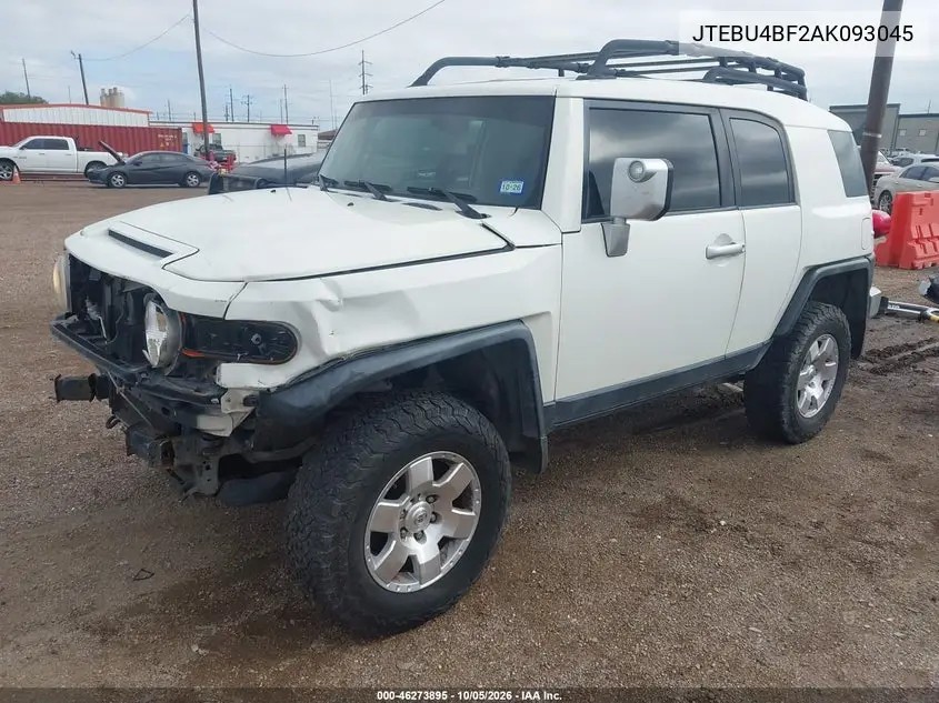 2010 TOYOTA FJ CRUISER VIN JTEBU4BF2AK093045 — фото 2