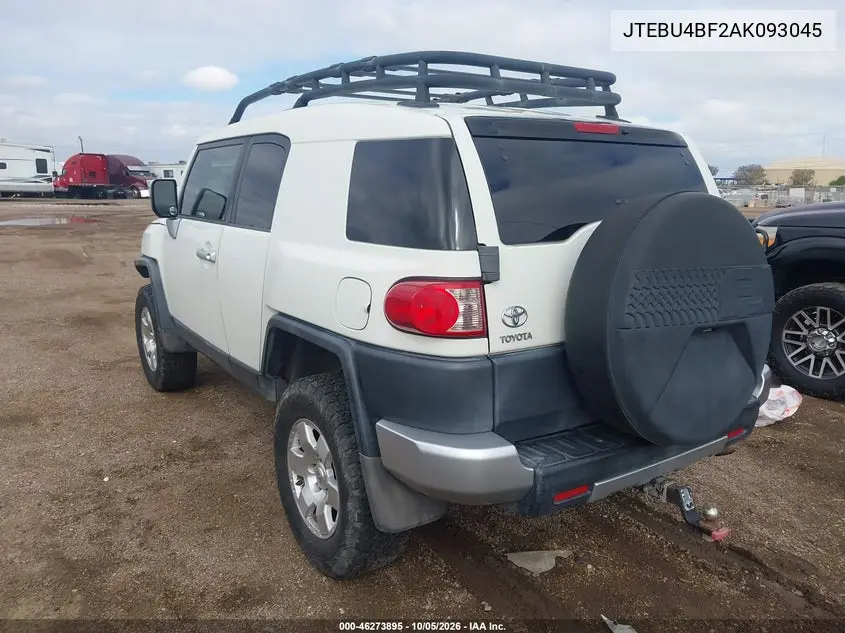2010 TOYOTA FJ CRUISER VIN JTEBU4BF2AK093045 — фото 3