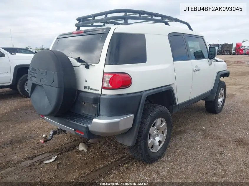 2010 TOYOTA FJ CRUISER VIN JTEBU4BF2AK093045 — фото 4