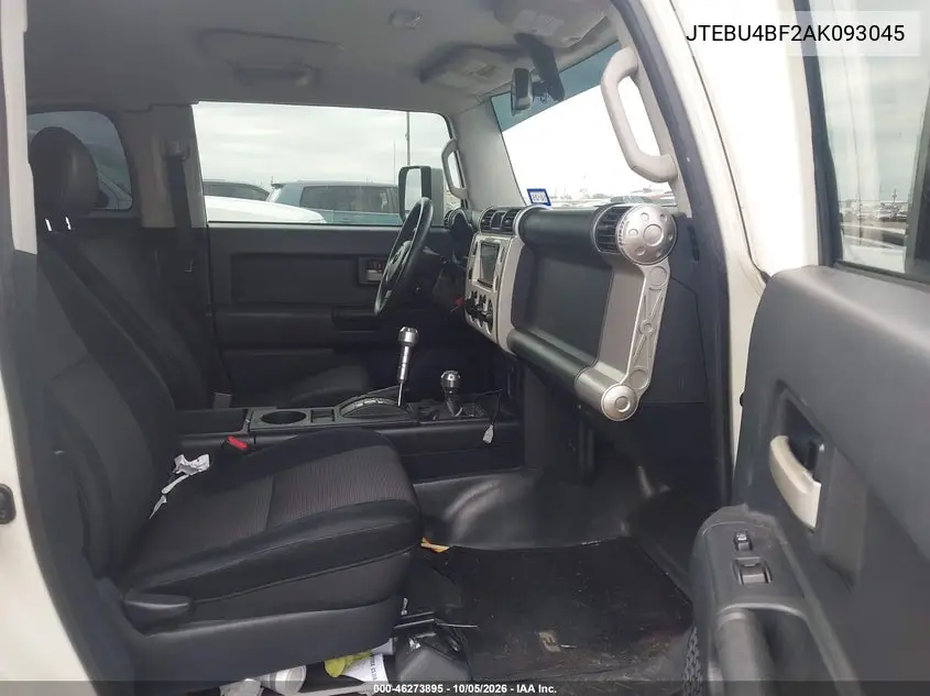 2010 TOYOTA FJ CRUISER VIN JTEBU4BF2AK093045 — фото 5