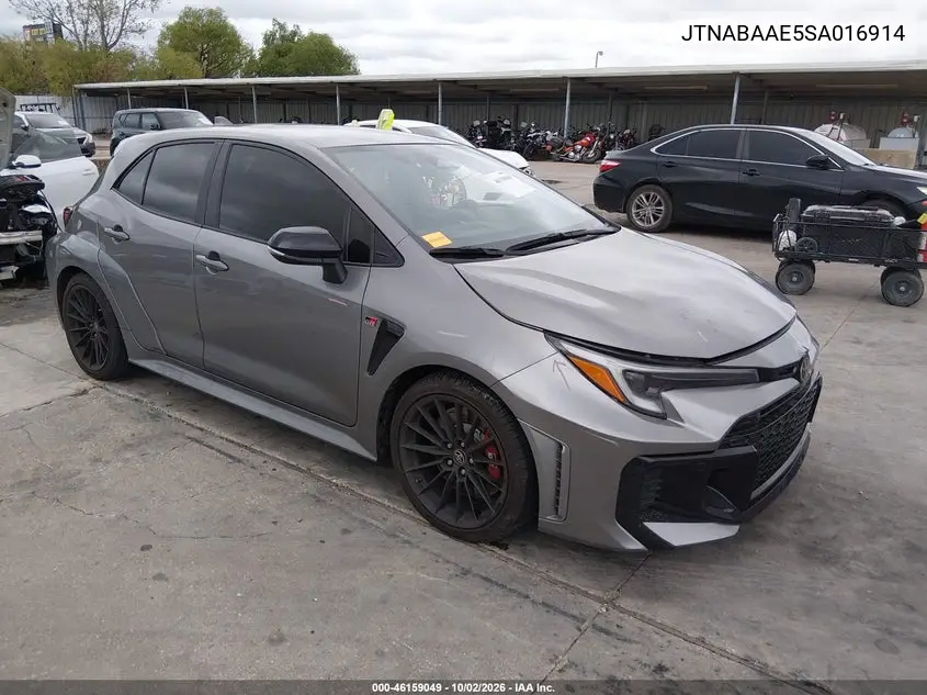 TOYOTA GR COROLLA 2025, VIN JTNABAAE5SA016914