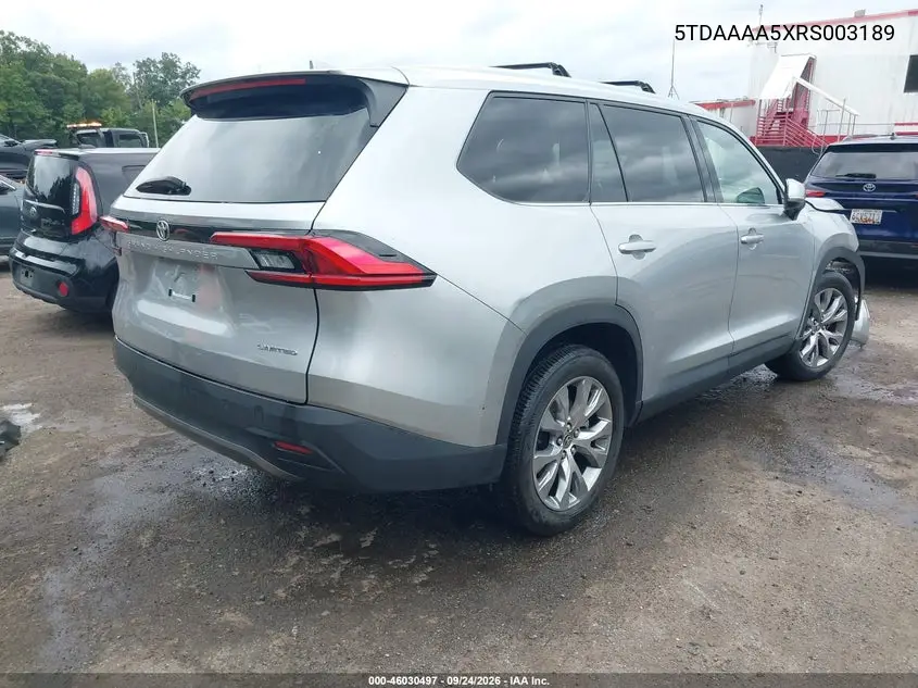 2024 TOYOTA GRAND HIGHLANDER VIN 5TDAAAA5XRS003189 — фото 4