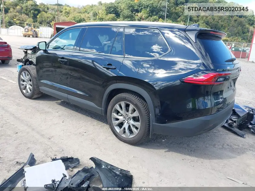 2024 TOYOTA GRAND HIGHLANDER VIN 5TDACAB55RS020345 — фото 3