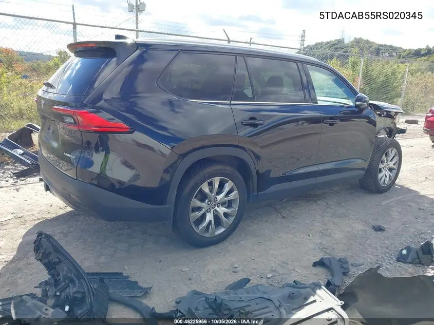 2024 TOYOTA GRAND HIGHLANDER VIN 5TDACAB55RS020345 — фото 4