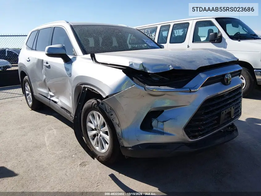 TOYOTA GRAND HIGHLANDER 2024, VIN 5TDAAAB55RS023686