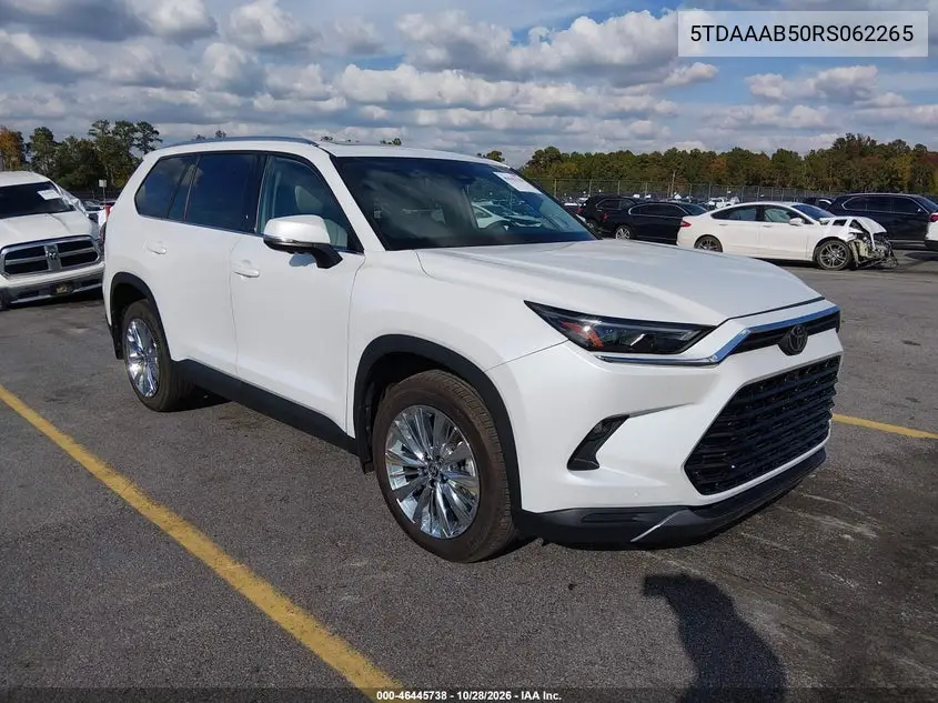 TOYOTA GRAND HIGHLANDER 2024, VIN 5TDAAAB50RS062265