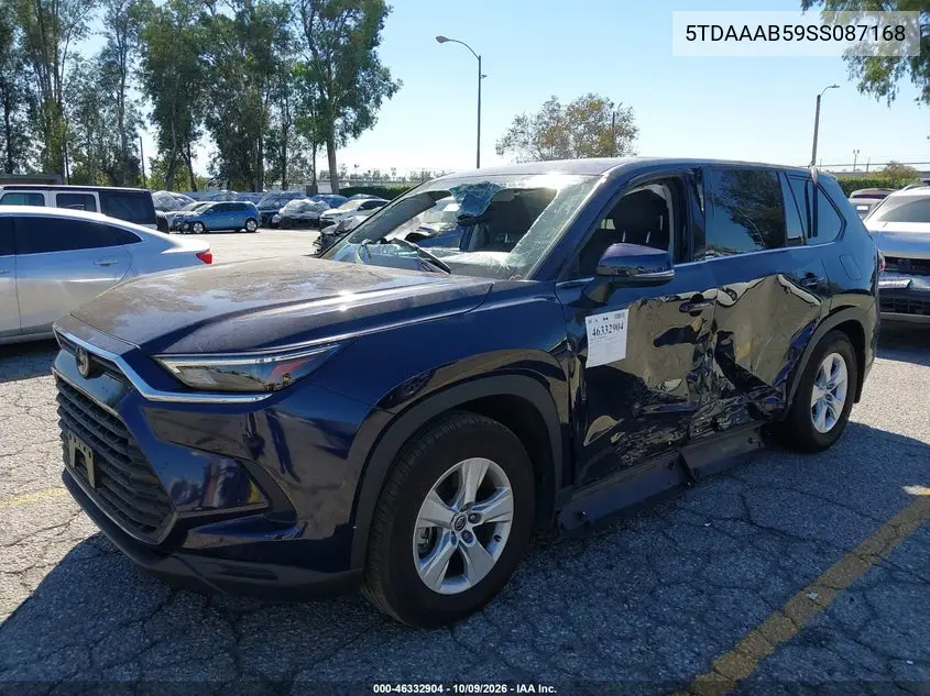 2025 TOYOTA GRAND HIGHLANDER VIN 5TDAAAB59SS087168 — фото 2
