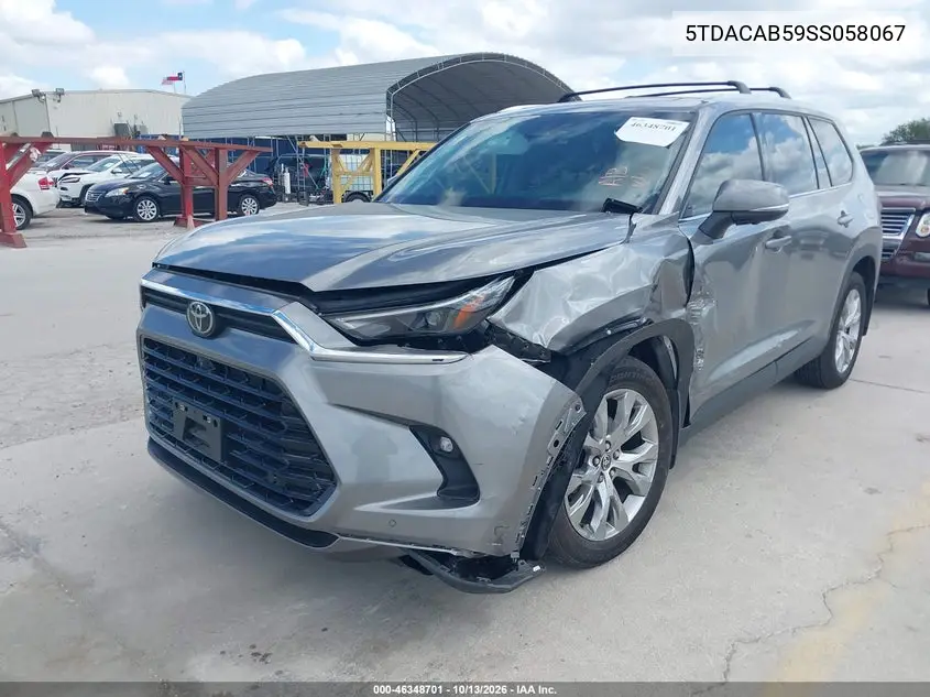2025 TOYOTA GRAND HIGHLANDER VIN 5TDACAB59SS058067 — фото 2