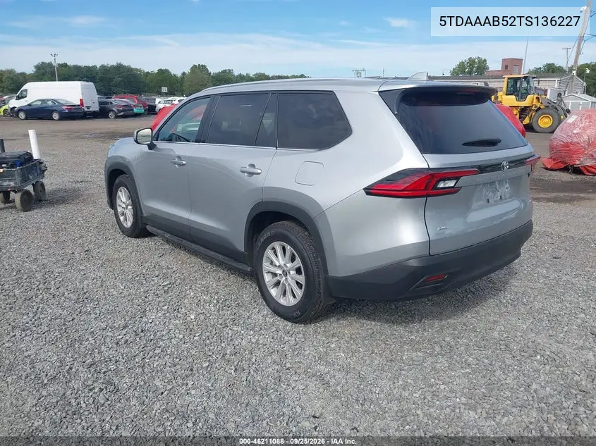 2026 TOYOTA GRAND HIGHLANDER VIN 5TDAAAB52TS136227 — фото 3