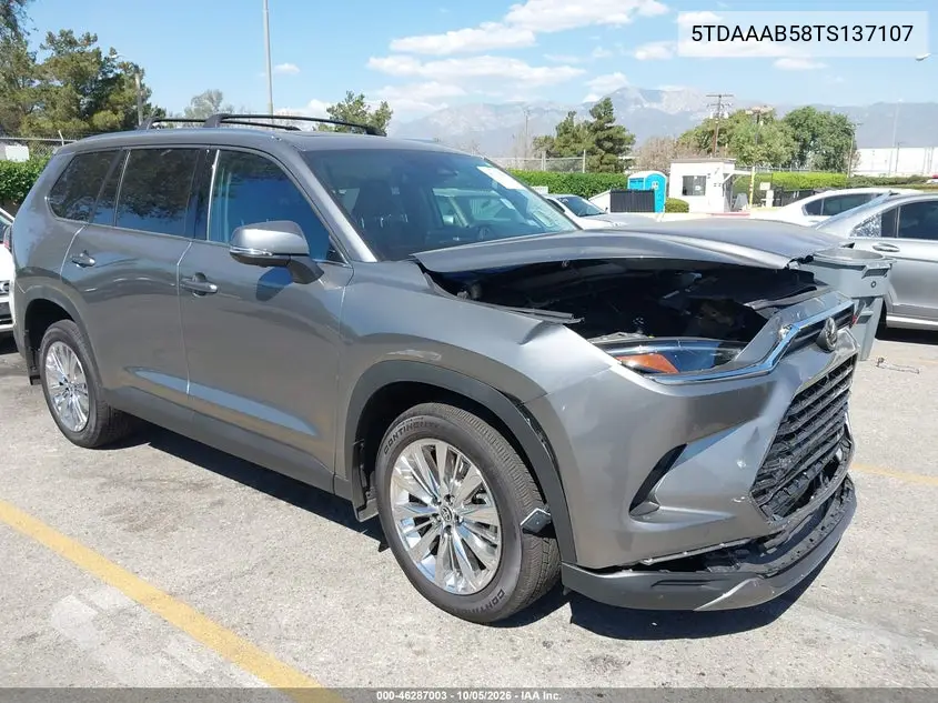 TOYOTA GRAND HIGHLANDER 2026, VIN 5TDAAAB58TS137107