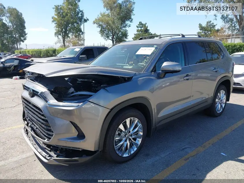 2026 TOYOTA GRAND HIGHLANDER VIN 5TDAAAB58TS137107 — фото 2