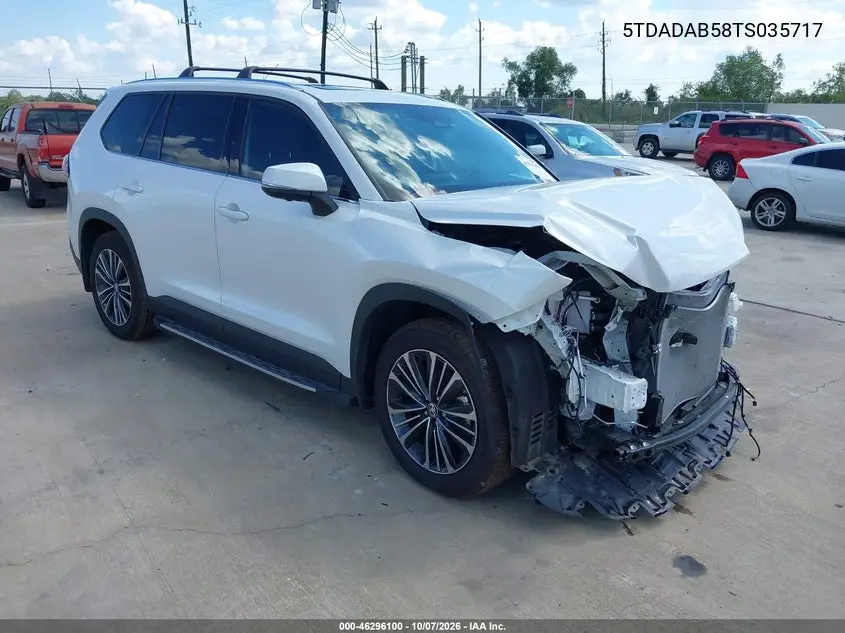 TOYOTA GRAND HIGHLANDER 2026, VIN 5TDADAB58TS035717