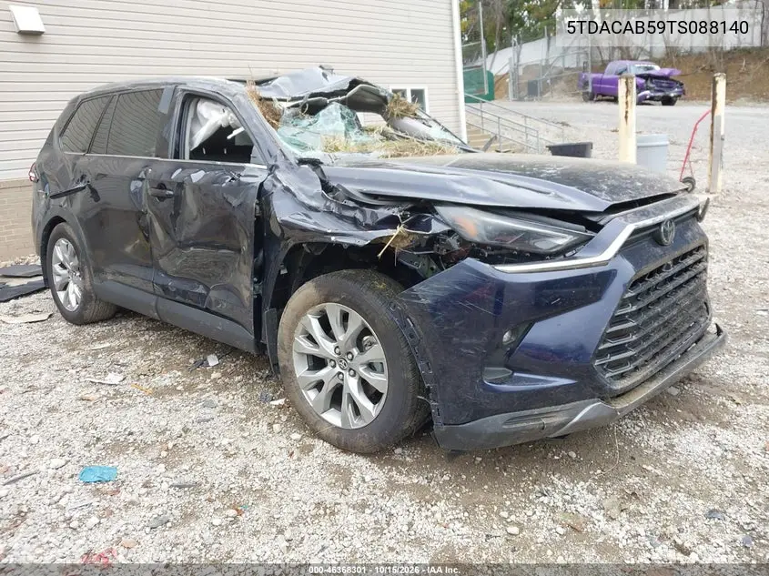 TOYOTA GRAND HIGHLANDER 2026, VIN 5TDACAB59TS088140