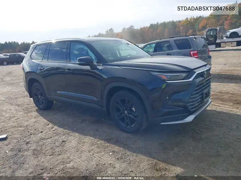 TOYOTA GRAND HIGHLANDER 2026, VIN 5TDADAB5XTS047688
