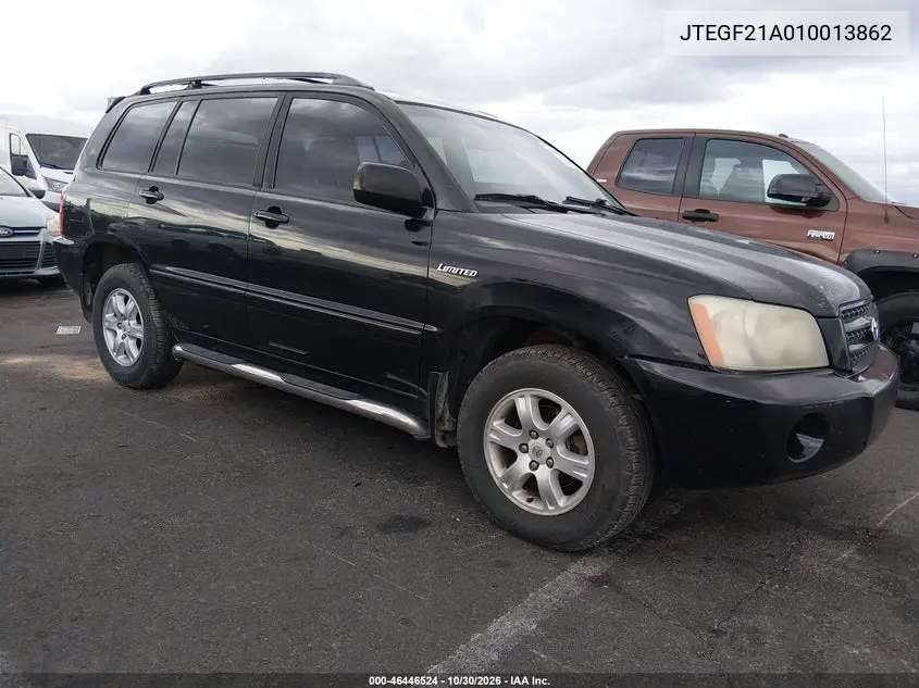 TOYOTA HIGHLANDER 2001, VIN JTEGF21A010013862